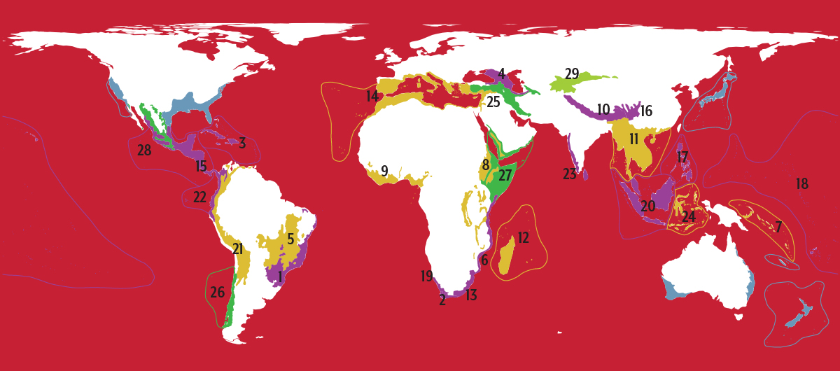 Biodiversity Hotspot map